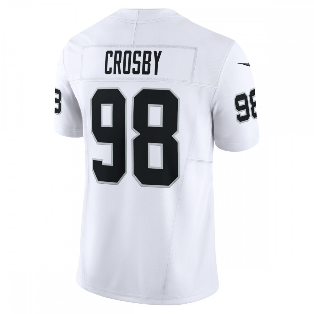 Maxx Crosby Las Vegas Raiders Nike Vapor F.U.S.E. Limited Jersey - White-GridironStore